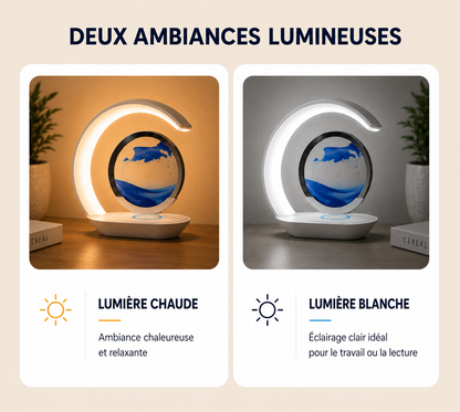Lampe Led avec Sablier 3D