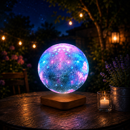 Lampe Lune Galaxie - Éclairez vos nuits !