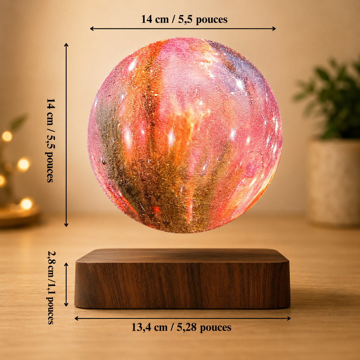 Lampe Lune Galaxie - Éclairez vos nuits !