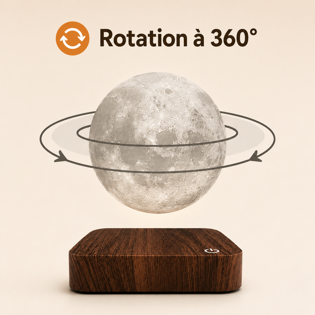 Lampe Lune Flottante - Éclairez vos nuits !