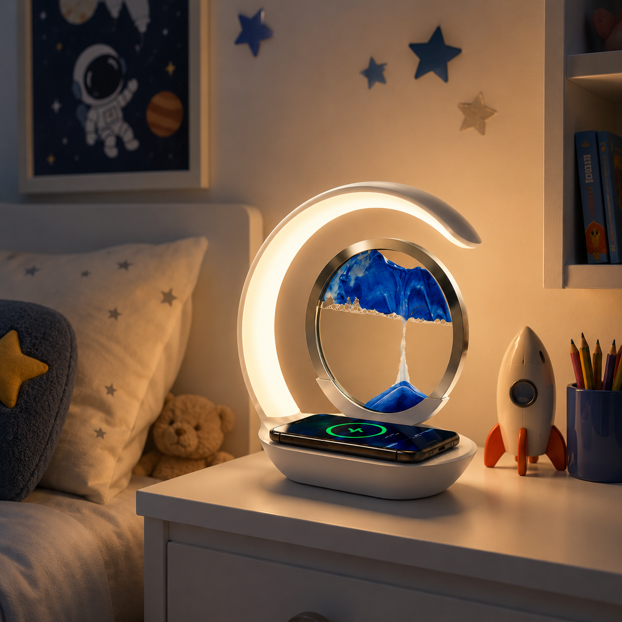 Lampe Led avec Sablier 3D